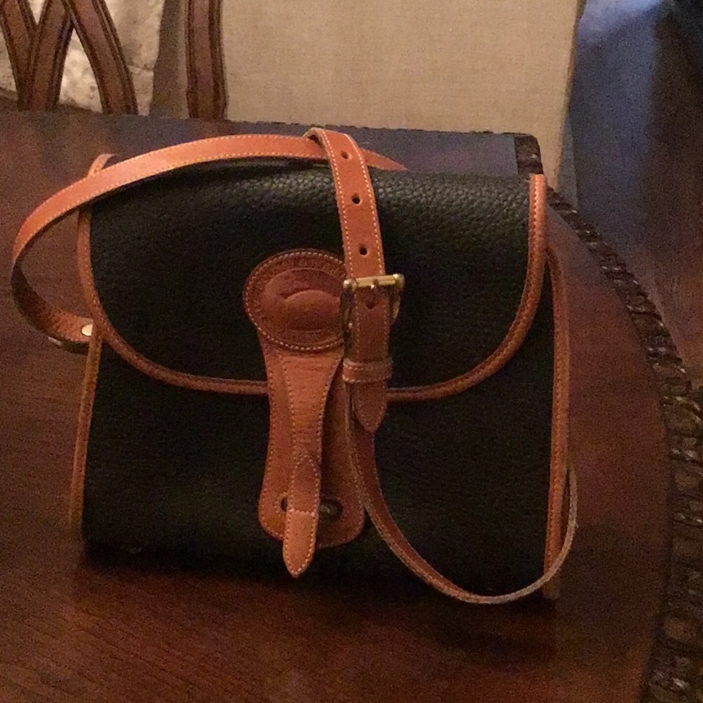 Dooney $ Bourke pebble black leather bag